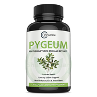 Compléments alimentaires en capsules de Pygeum à base de plantes, marque privée OEM, antioxydant, santé de la prostate, soutien urinaire, vitalité quotidienne pour adultes, 120 gélules