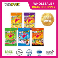Bonbons gélifiés Burst Eyeball saveur pastèque, doux et moelleux, nouveauté, en vrac, OEM pour distributeur, Halloween YOLODUCK