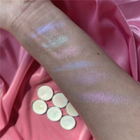 Palette de maquillage cosmétique à marque privée, sans logo, avec fard à paupières unique rond de 26 mm, effet caméléon duo-chrome, emballage magnétique