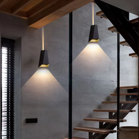 Applique murale LED IP65 pour extérieur, balcon, véranda, jardin, allée, éclairage décoratif, lampe de chevet intérieure en aluminium AC110V 220V