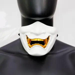 ハロウィンバイカーマスク、パンクスタイルのサイバーパンクスタイルのゴーストマスク、邪悪なリアルな仮面舞踏会マスク。