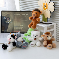 Porte-clés Capybara en peluche mignon, jouet en peluche personnalisé, lapin en peluche promotionnel, animaux en peluche doux pour machine à griffes, jouets pour fêtes