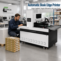 Machine d'impression numérique à jet d'encre haute vitesse pour bords de livres, impression couleur en une seule passe sur le bord avant, imprimantes à jet d'encre A3/A4 CMYK