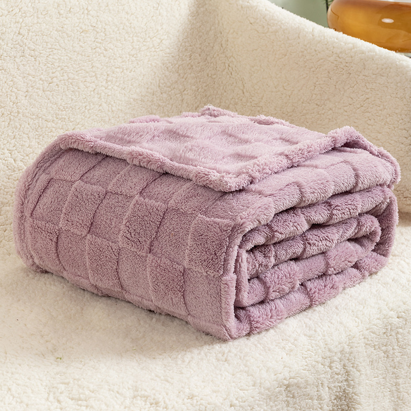 DaysU Sherpa Fleece Throw Blanket - 60x80 Inch Soft Cozy Pink Blanket For Couch, Bed & Camping - View #8