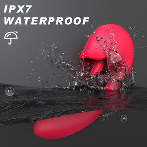 二合一流行女性性爱手淫者舔舌振动手淫按摩棒私处插入阴蒂振动器 - Product Image 6