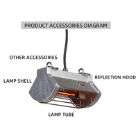 Lampe Chauffante Infrarouge pour Élevage 100W/175W/250W avec Protection – Nouveau Modèle à Prix de Gros pour Bétail