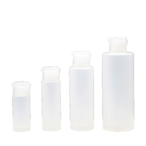 Pusu Flip Top Plastic <b>Bottles</b> <b>10ml</b> To 200ml For Lotion Cosmetic Shampoo Skincare Packaging Cylinder Shape With Label - Product Image 5
