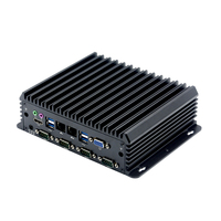 YANYU GONGKONG Intel I7 Dual Core Empat Thread Tanpa Kipas PC Industri Tertanam Mini Sistem Barebone 6 USB 3.0 6 Port COM 32GB