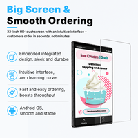 Distributeur automatique de crème glacée molle en gros, robotisé, rentable, avec SDK, code QR, carte de crédit et conformité ADA