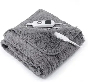 गर्म कंबल, रेटेड इलेक्ट्रिक कंबल फेंक 10 हीटिंग सेटिंग्स faux फर शेर्पा हीटिंग कंबल 3 समय सेटिंग