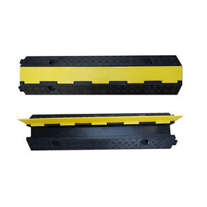 屋外用ゴム製ケーブルトレイ スピードバンプ 耐圧縮 高耐荷重 耐摩耗 ステージ横断保護 ワイヤーグラウンドトレイ - Product Image 5