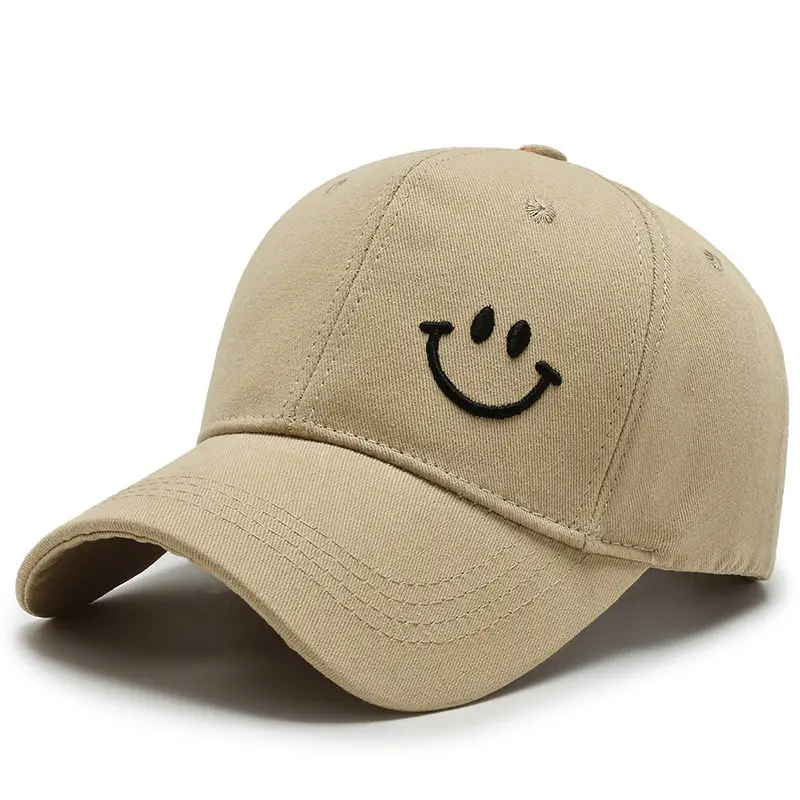 Tendencia de moda Sombrero de cuatro estaciones Sombrero de cara sonriente Sombrilla Protector solar Gorra de béisbol Deportes Casual Sombrero de lengua