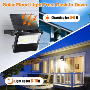 Nhà Máy Giá Ngoài Trời Không Thấm Nước Gấp Di Động Độ Sáng Cao LED Năng Lượng Mặt Trời Nhẹ Lũ Lụt Đèn Với Cảm Biến Chuyển Động Cho Sân Vườn - Product Image 4