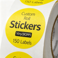 Autocollants personnalisés certifiés - Étiquettes autocollantes en vinyle BOPP imperméables pour les soins de la peau, les parfums, les rouges à lèvres, les emballages alimentaires