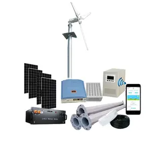 Ad alta efficienza mulino a vento 3KW asse verticale generatore di turbina eolica 48v 96v 120V 220V Off/ON sistema di griglia per la casa