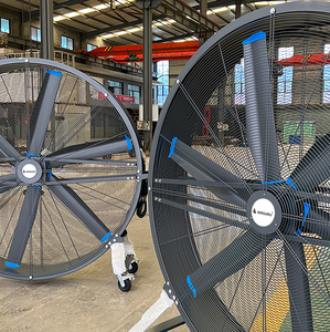 Ventilador De Pie Grande de 1KW y <span class=keywords><strong>2</strong></span> metros, culo grande, 6 pies, negro, gran almacén de refrigeración por aire industrial, móvil - Product Image 3