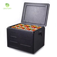 Circfoam Umweltfreundliche Schwarze EPP Camping-Reise Spezial-Kühlbox Isolierte Leichtgewichtige Polster-EPP-Schaum Lebensmittelverpackungsbox