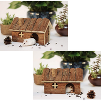 Pin en bois naturel cochons d'Inde rats chinchillas accessoires exercice lapin lapins jouets en bois maison hamster maison