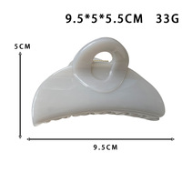 Chignon coréen demi-lune fait main, couleur thé au lait, minimaliste et moderne, pour femme, polyvalent, haut de gamme, en forme de dos de requin