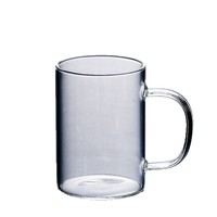Ensemble de tasses à lait en verre design Ins, résistantes à la chaleur, avec poignée, décoration d'intérieur, pour cadeaux d'affaires, 300 ml, 400 ml