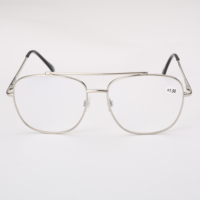 Vente en gros OEM Lunettes de lecture confortables et carrées colorées avec logo personnalisé en métal unisexe