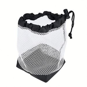 Custom Drawstring Bag, Black Mesh Bag, Suitable for Packaging Towels and <b>Bath</b> Towels, Available in Multiple Sizes, Nylon - Product Image 4