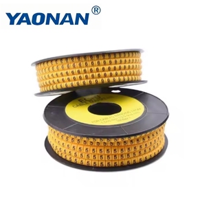 Marqueur de câble de haute qualité en <span class=keywords><strong>PVC</strong></span> profilé EC ECJ, <span class=keywords><strong>manchon</strong></span> de marquage de câble EC-0, marqueur de tracé de câble - Product Image 4