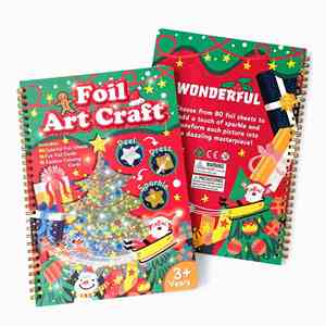 Amazing Christmas Crafts Party Favors Toy Fun Supplies <b>Creative</b> Birthday <b>Gift</b> Foil Art Craft Activity for Kids - Product Image 1