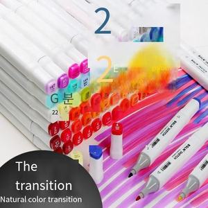 Pinceau biseauté <span class=keywords><strong>manga</strong></span> 24 couleurs à double pointe pour l'art Ensemble <span class=keywords><strong>de</strong></span> marqueurs doubles en plastique à alcool pour le dessin. - Product Image 4