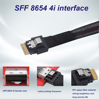 Cable Slim SAS SFF-8654 4i de 38 Pines para Host a Mini SAS HD SFF-8643 de 36 Pines para Computadora