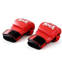 Gants de boxe demi-doigts en PU de Hebei pour l'entraînement de combat libre, Taekwondo, Muay Thai, Sanda