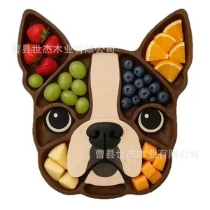 Plato de charcutería con temática canina, forma de animal, apto para lavavajillas, para uso en fiestas. - Product Image 1