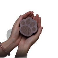 Pot commémoratif pour animaux de compagnie, urne funéraire pour chat et chien avec couvercle, boîte à cendres en forme de patte, fermeture magnétique, motif mignon personnalisé