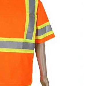 Ansi En Iso Class 2 Reflective <b>High</b> Visibility Polyester Long Sleeve Engineering Customized Logo Safety <b>T</b>-<b>Shirt</b> - Product Image 3