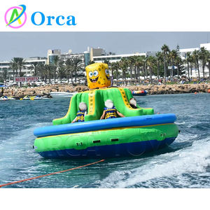 Надувной аттракцион «Вращающийся осьминог»: надувная лодка-труба «Летающий осьминог» для водных развлечений, вращающаяся, типа «Диско», «Галактика», «Твистер» - Product Image 6