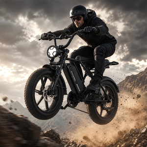 Moto tout-terrain électrique MAX-WHEEL 48V 750W avec pneus larges, vélo de montagne à grande vitesse - Product Image 1