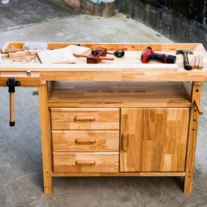 WFSEN horlogers table de travail laboratoire laboratoire école robuste <span class=keywords><strong>établi</strong></span> électronique en bois pour réparer téléphone portable - Product Image 4