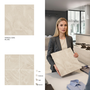 White Royal Satuario Double Charged Polished Porcelain Floor Tiles Premium Marble Design 80x80cm - Product Image 2