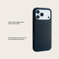 Étui de téléphone en cuir de cactus écologique pour iPhone 18 Pro Max, coque fine, protection antichoc, fabricant OEM personnalisé