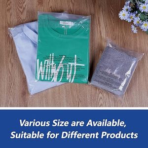 เสื้อยืดโพลีใสขนาด11*14นิ้วถุงหดกันความชื้นใช้กาวเตือนการหายใจไม่ออกวัสดุ PE PP ใช้ในซูเปอร์มาร์เก็ต - Product Image 6