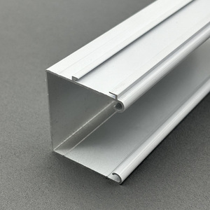Electric Louvered Beam Aluminum Alloy Track Accessories Rectangle Automated <b>Curtain</b> Track Durable - Product Image 1