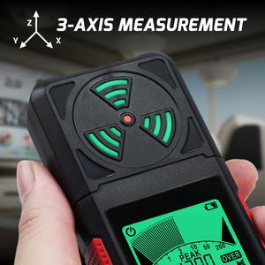 เครื่องตรวจจับสนามแม่เหล็กไฟฟ้าคุณภาพสูงแบบดิจิตอล ฟังก์ชั่นเก็บข้อมูลการตรวจจับ EF RF MF เครื่องวัด EMF 3 แกน สำหรับบ้าน โรงเรียน สำนักงาน - Product Image 6