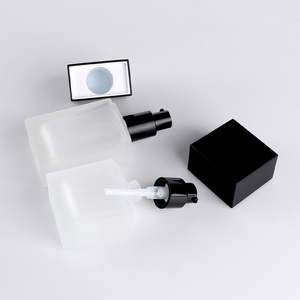 ขวดแก้วทรงสี่เหลี่ยมขวดแก้วรองพื้นพร้อมปั๊มขนาด30มล. 50มล. ขวดปั๊มเซรั่มทรงสี่เหลี่ยมใสขุ่น - Product Image 6