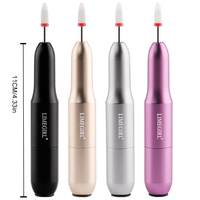Ensemble de prises USB portables Perceuse à ongles électrique avec outil de polissage de fichier de pédicure pour polisseuse à ongles