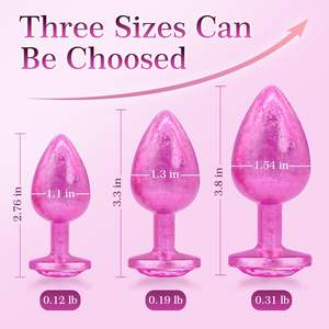 3 pièces de bijoux en alliage d'aluminium, plug anal pour entraînement - Product Image 6