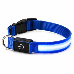 Collar <span class=keywords><strong>de</strong></span> Perro Luminoso, Collar <span class=keywords><strong>de</strong></span> Perro que Brilla en la Oscuridad, Collar <span class=keywords><strong>de</strong></span> Perro con Luz Nocturna, Collar <span class=keywords><strong>de</strong></span> Perro <span class=keywords><strong>de</strong></span> Alta Luminosidad, Collar LED para Perros - Product Image 3