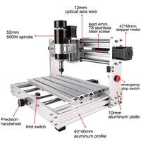 Grabador Láser CNC 3018 MAX con Control GRBL, Motor de Husillo, Fresadora de PCB de 3 Ejes, Máquina de Grabado de Metal, Router CNC