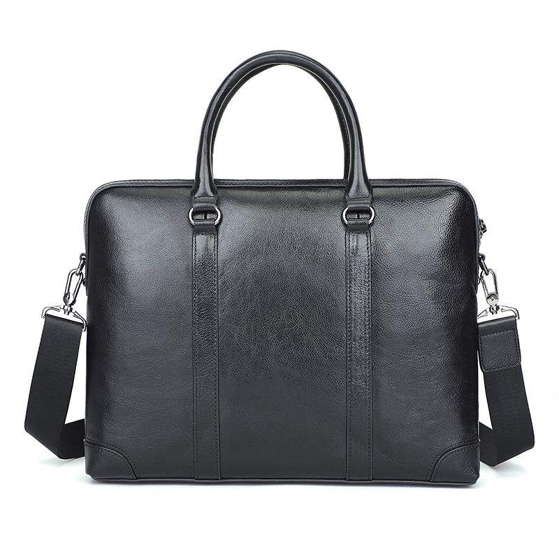 Jeep — fourre-tout en cuir pour hommes, sac de voyage noir, mallette pour  ordinateur portable de 14 