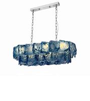 Lustre en verre de Murano de luxe, très vendu, hauteur réglable, garantie 3 ans, pour villa, salon, chambre, LED moderne