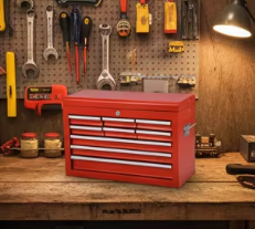 Chariot à outils roulant haute capacité, armoire de rangement amovible personnalisée, tiroirs de réparation automobile, coffre à outils verrouillable pour <span class=keywords><strong>garage</strong></span> et mécaniciens - Product Image 4